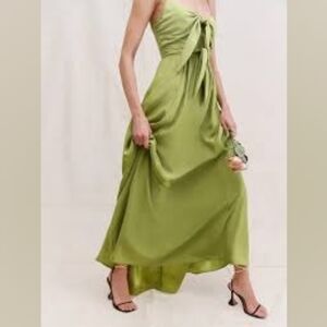 Reformation Green Maxi Dress